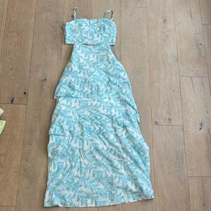 Elegant Blue Patterned Set. Size 2